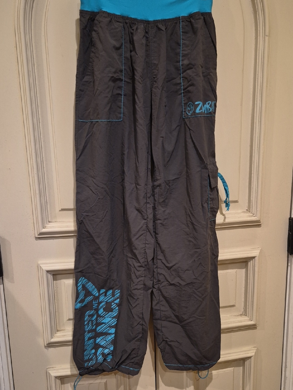 ZUMBA Active  Cargo Pants with Turquoise Blue Accents